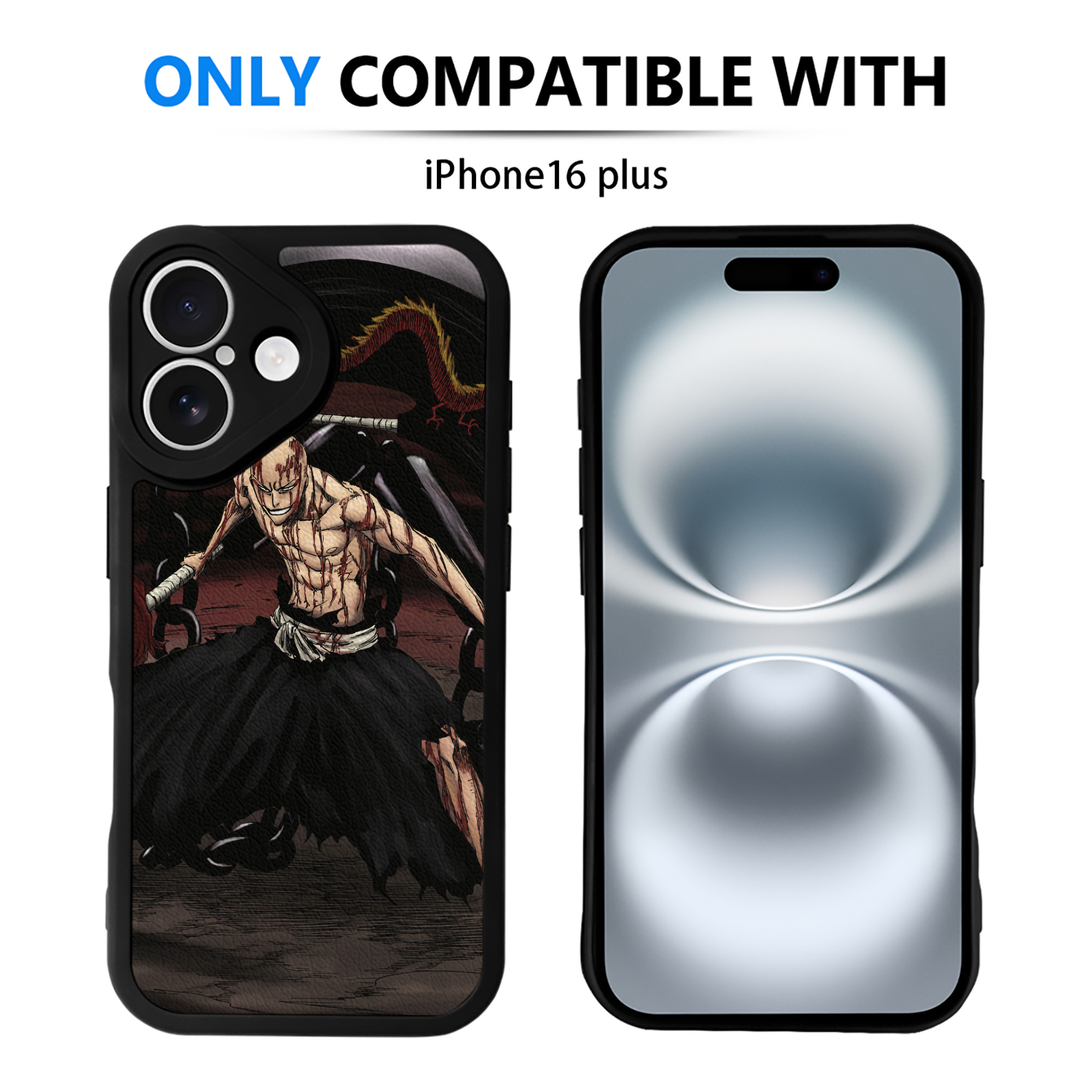 （画像用） ブリーチ BLEACH 【iPhone 16シリーズ対応】シリコンスマホケース（レザー調） 材質：シリコン